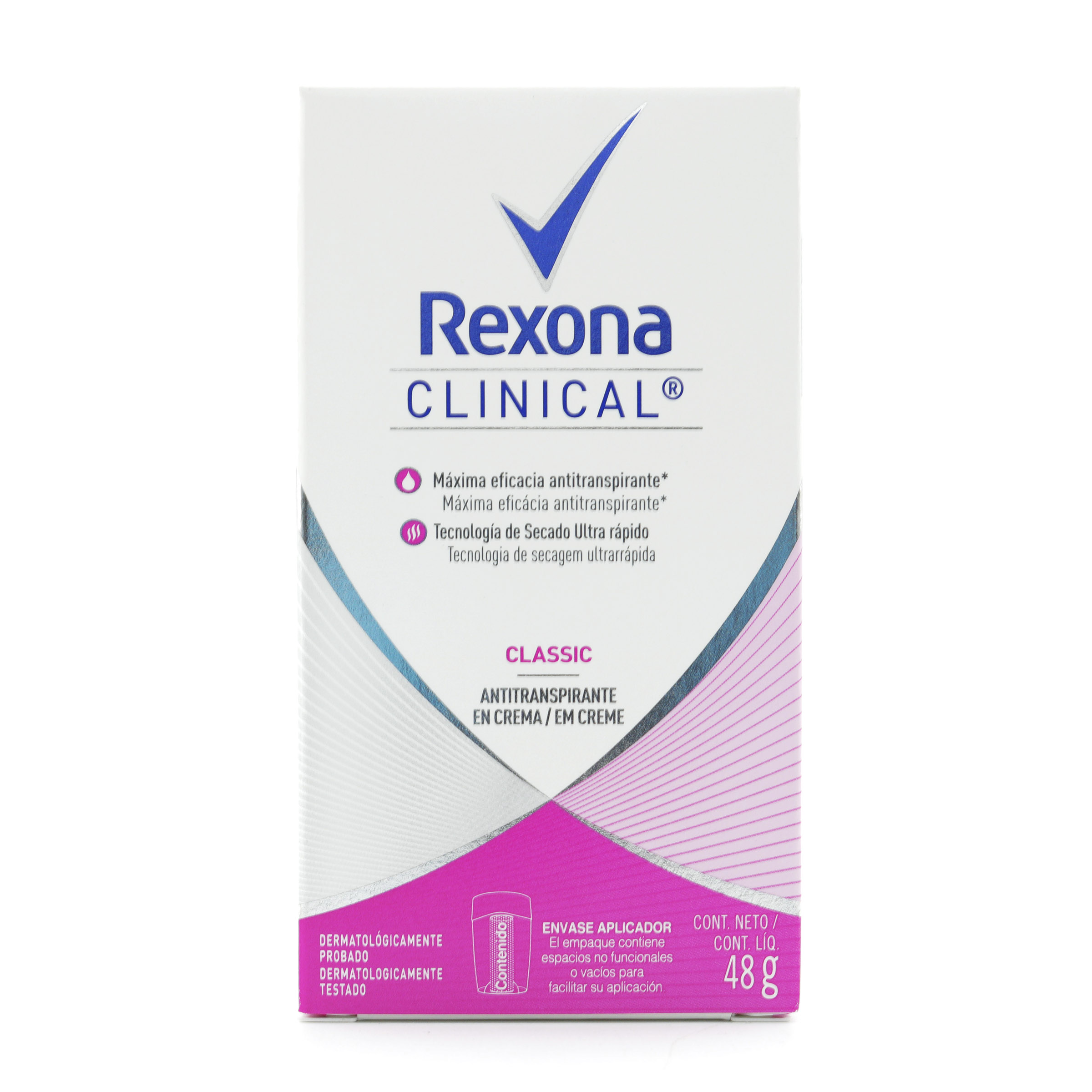 200020009-1.jpg DTE.REXONA CLIN.CREM.CLASSIC WOM.48 GR M - Image 1