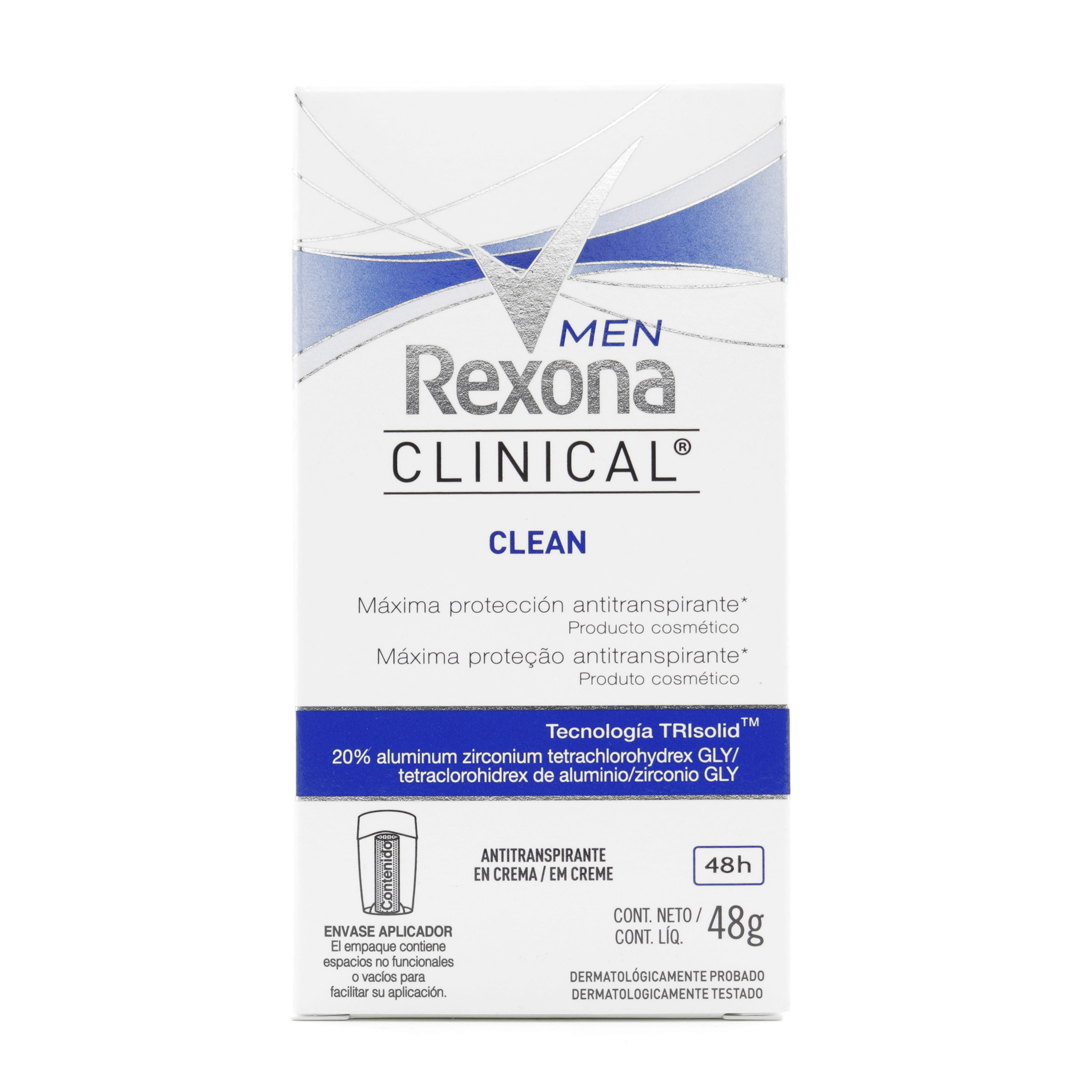 200020010-1.jpg DTE.REXONA CLIN CREMA CLEAN MEN 48 GR H - Image 1