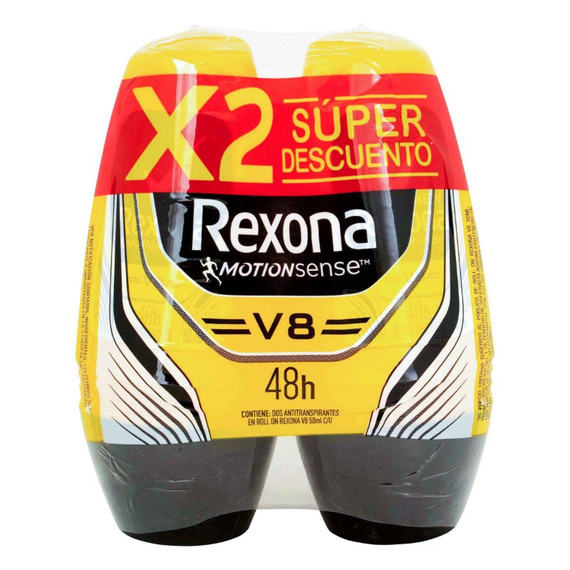 200022890-1.jpg 2 DTE REXONA ROLLON MEN V8 50 ML S.D. H - Image 1