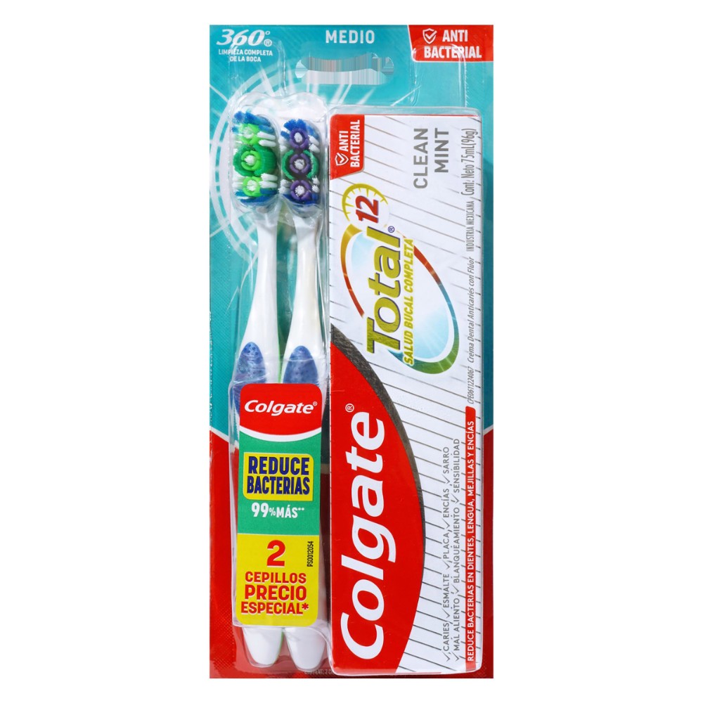 200025231.jpg 2 CEP.COLGATE 360 TWINPACK+TOT.75 ML MED - Image 1