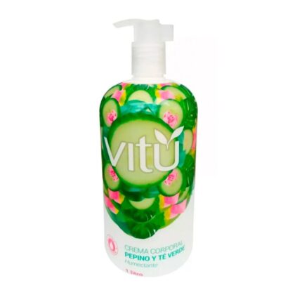 CREMA VITU NAT.TOUCH PEP.Y TE VERDE 1 LT