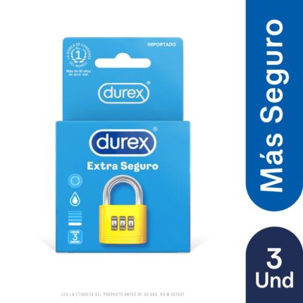PRESERVAT.DUREX EXTRA SEGURO 3 UND