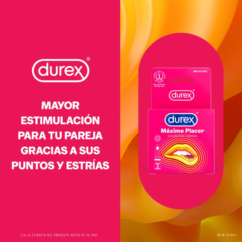 200028083-1.jpg PRESERVAT.DUREX MAXIMO PLACER 3 UND - Image 1