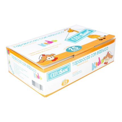 TAPABOCAS PEDIATRICO ALFA E.I 25 UDS