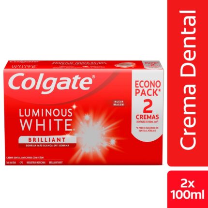 2 CRE.DEN.COLGATE LUMIN.WHITE 75 ECO.PAC