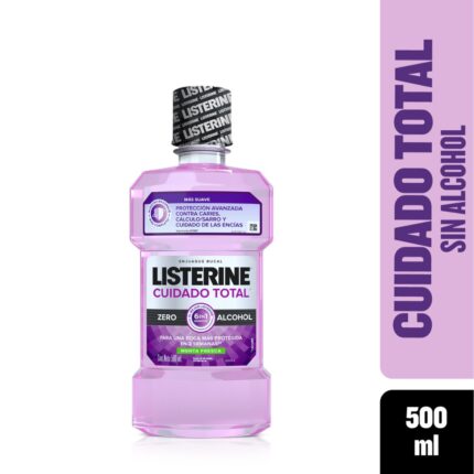 LISTERINE CUIDADO TOTAL ZERO 500 ML