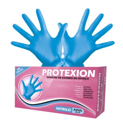 GUANTE EXAMEN NITRILO PROTEX T.M 100 UND
