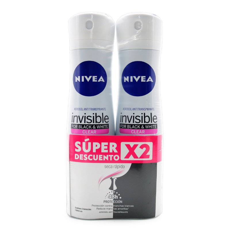 200034962.jpg 2 DTE.NIVEA SPR.BLA.WHI.MUJ 150 ML.S.O - Image 1