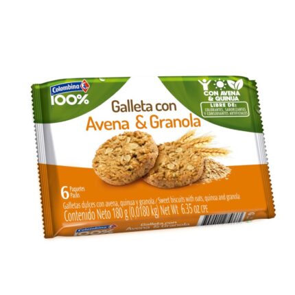 GALLETAS CON AVENA Y GRANOLA