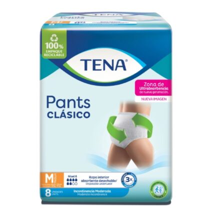 TENA PANTS COMFORT MEDIUM 8 UNID