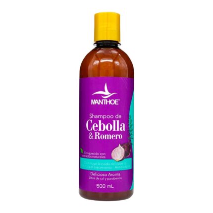 CHAMPU MANTHOE CEBOLLA Y ROMERO 500 ML