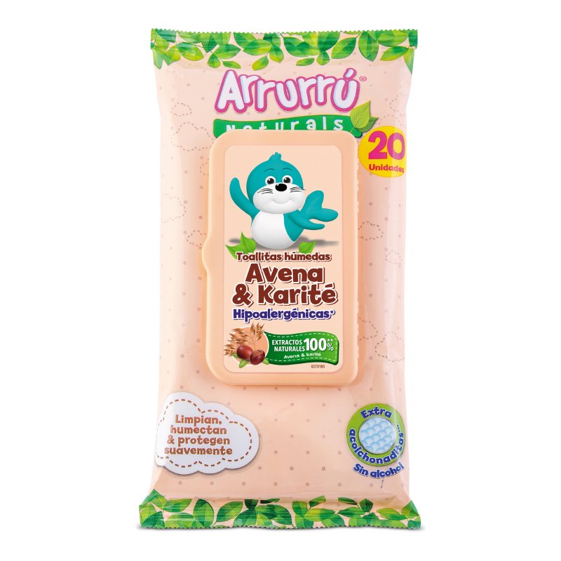 200039171-1.jpg TOALLITAS HUMEDAS ARRURRU AVENA 20UND - Image 1