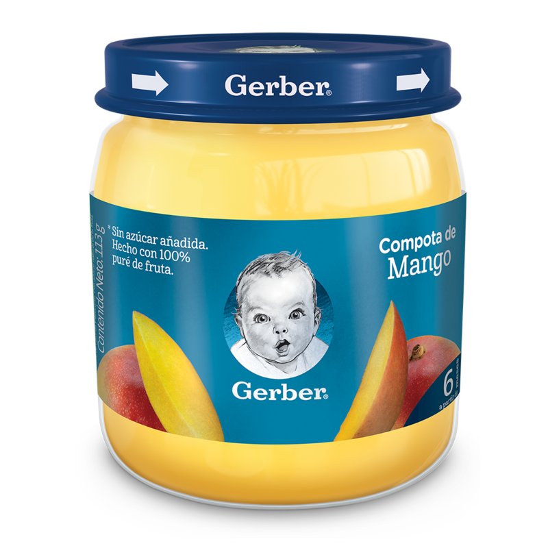 200040388.jpg COMPOTA GERBER MANGO 113 GR. - Image 1
