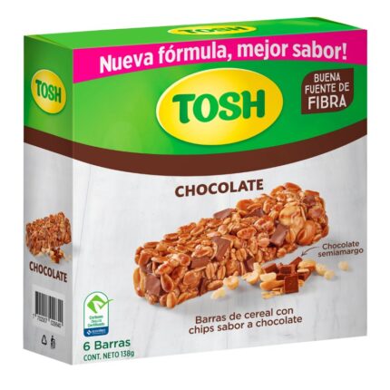 BARRA CEREAL TOSH CHOCOLATE 23G