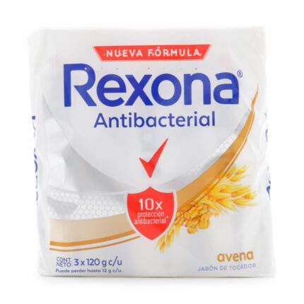 3 JAB.REXONA ANTIB AVENA 120 GRAMOS