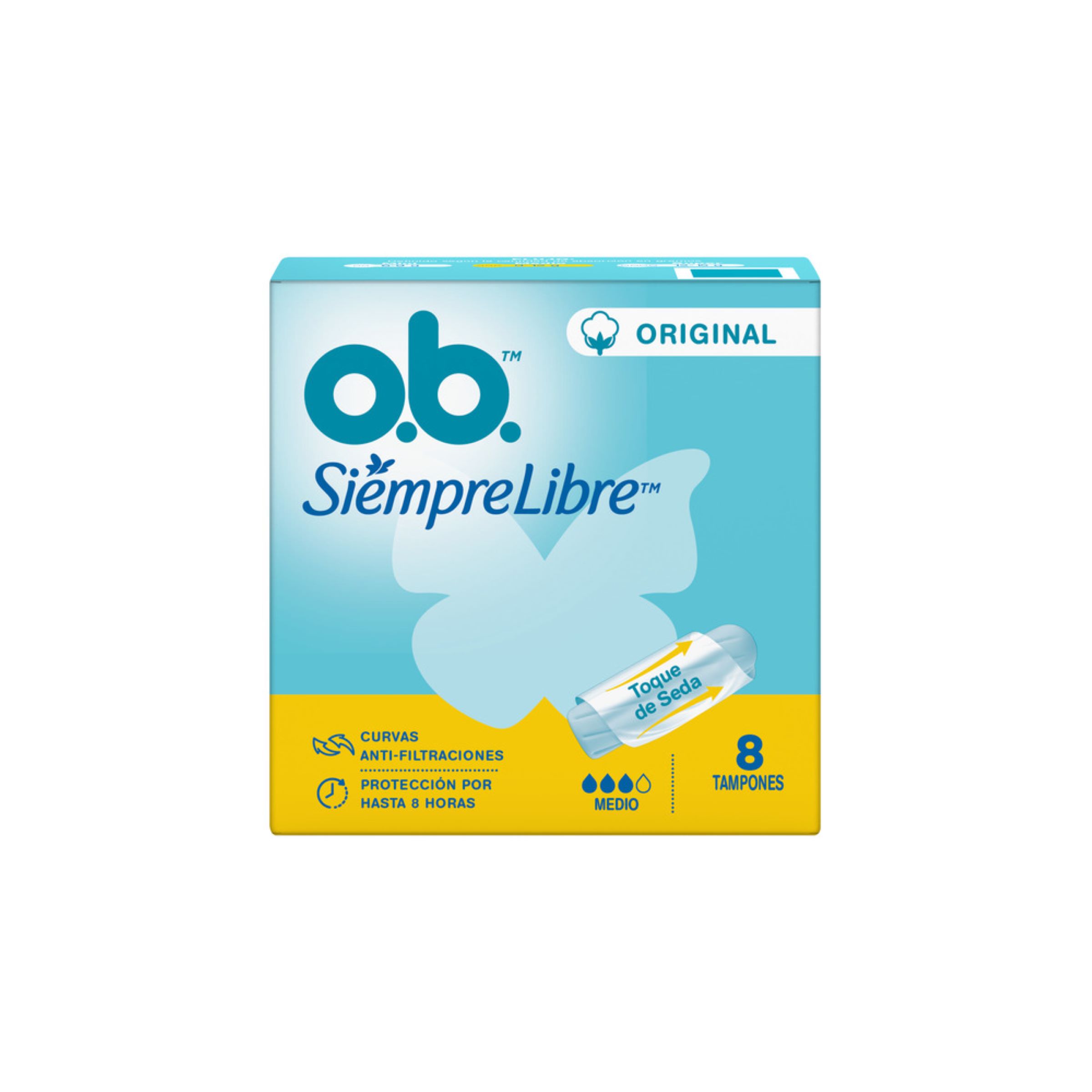 200040939.jpg TAMPON OB SIEMPRE LIBRE ORIG MEDIO 8 UND - Image 1
