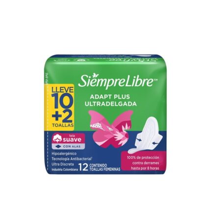 TOA.STAYFREE ULTRADELGADA VERDE LLE 10+2