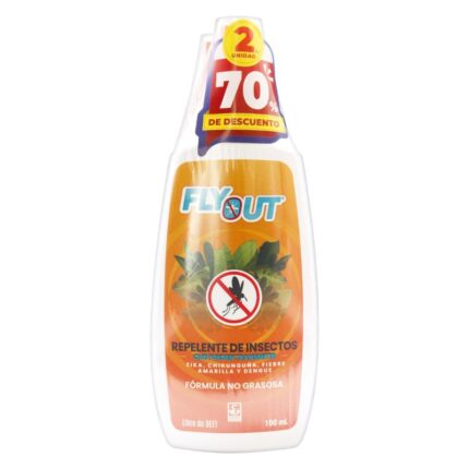 REPELENTE FLY OUT 100ML PAG1LL2DO P.E.