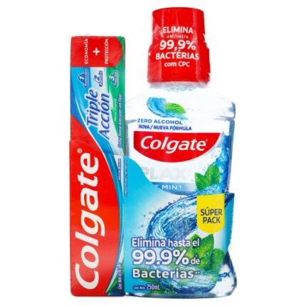 ENJ.BUCAL COLGATE PLAX 250ML+CRE 50ML S.
