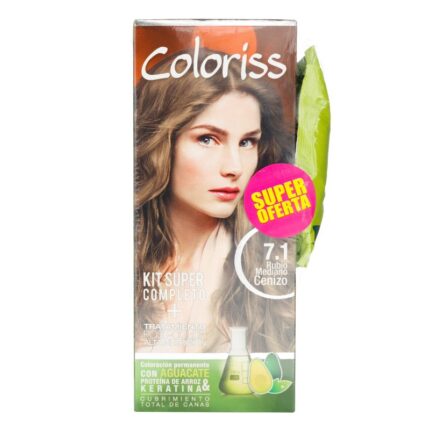 COLORIS KIT 71 RUB.MED.CENIZ + TRAT 30GR