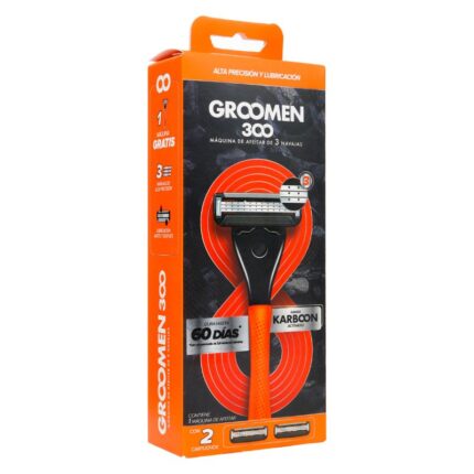 MAQ.AFEITAR GROOMEN 300 + 2CARTUCHOS