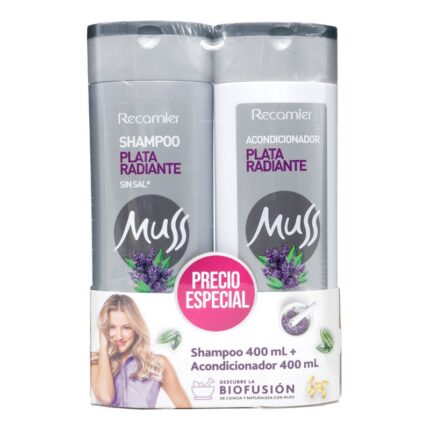 CHA.MUSS PLATA RADIANTE 400ML+ACON.400ML