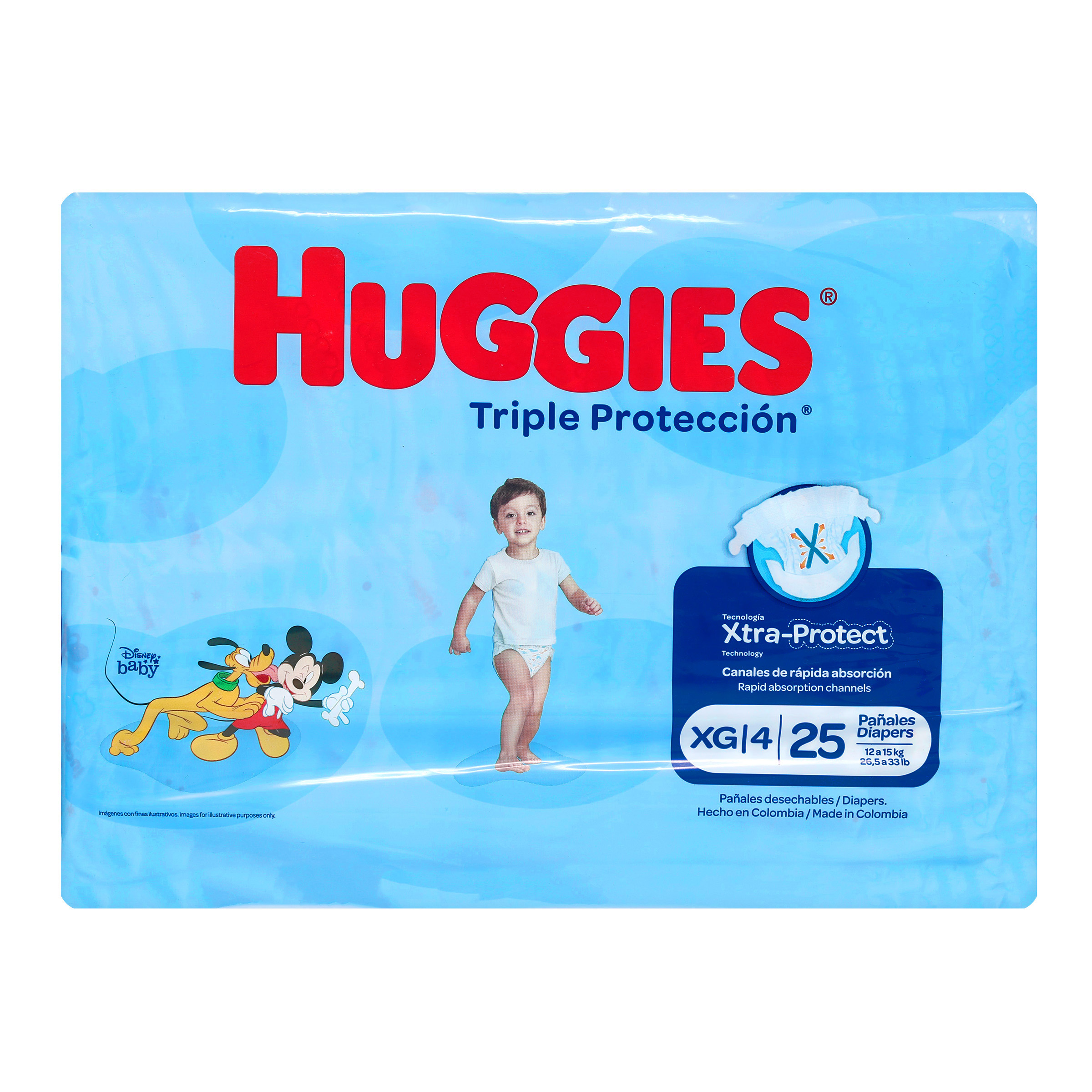 200043692.jpg HUGGIES TRI.PROTECCION ET.XG 25 UNDS - Image 1