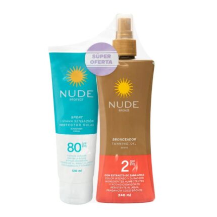 PROT.NUDE SPORT SPF80 120 ML+BRONC.240ML
