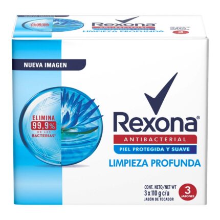 3 JAB.REXONA LIMPIEZA PROFUNDA 110 G