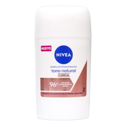 DTE NIVEA TONO NATURAL CLIN. BARRA 50 ML