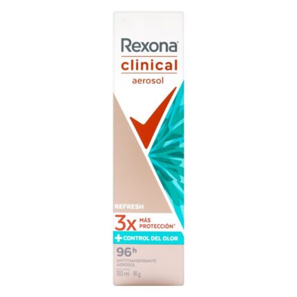 DTE REXONA CLIN MUJ AER REFRES 150ML/91G