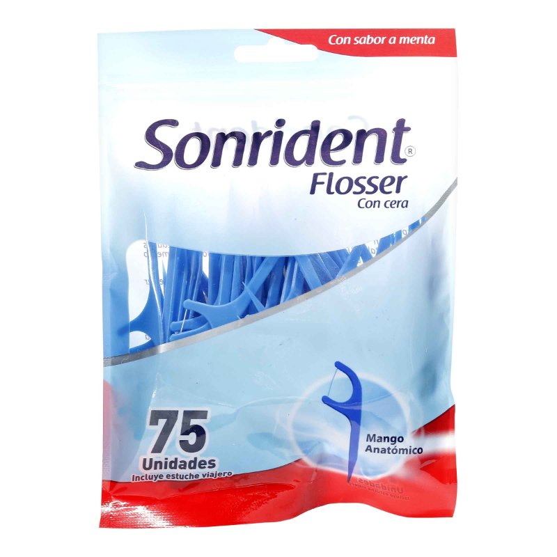 200045931.jpg FLOSSER SONRIDENT MENTA ADULTO 75 UND - Image 1