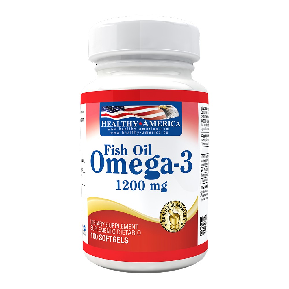 456.jpg OMEGA 3 1.200 MG FISH OILD X 100HEALTHY - Image 1