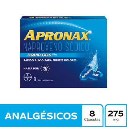 APRONAX LIQUID GEL 275 MG 8 CAPSULAS