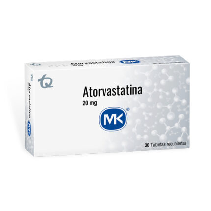 ATORVASTATINA 20 MG 30 TABLETAS MK