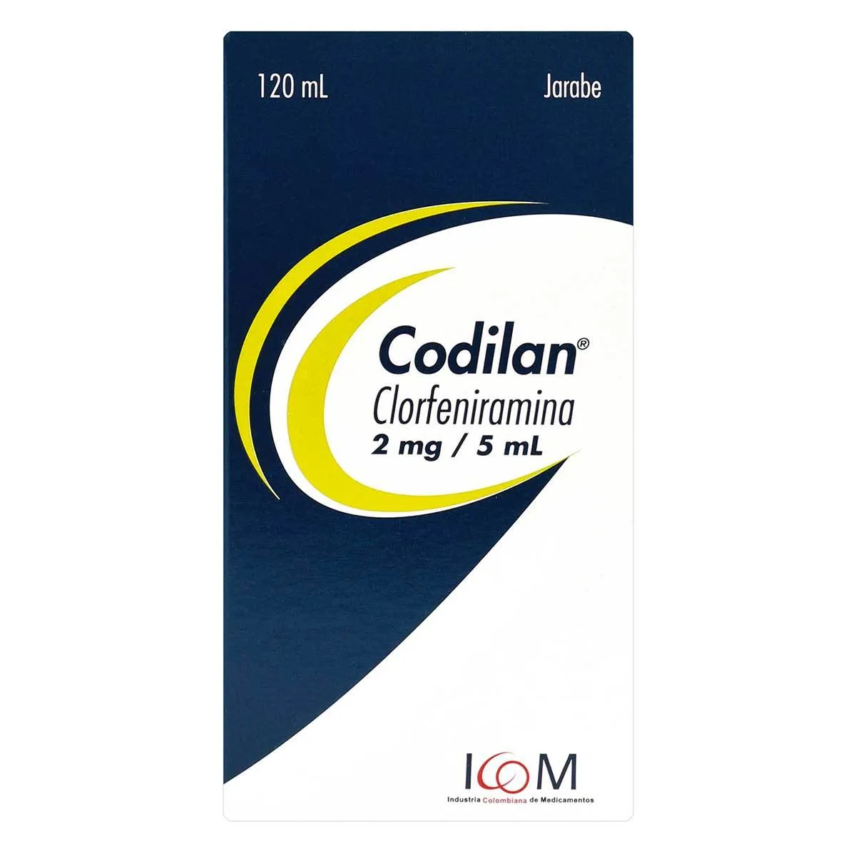 CLORFENIRAMINA-CODILAN-2MG-5-ML-JBE-120-ML-ICOM.png CLORFENIRAMINA CODILAN 2MG /5 ML JBE120 ML ICOM - Image 1