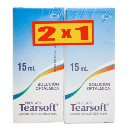 TEARSOFT SOLUCION OFTALMICA 15 ML 2X1