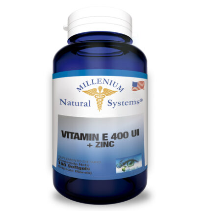 VITAMINA E 400 UI + ZINC X 100 CPS NTR SYST*PCV