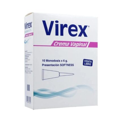 VIREX CREMA VAGINAL 6 GRS 10 TUBOS