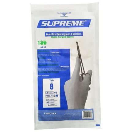 GUANTES ESTERIL SUPREME T 8