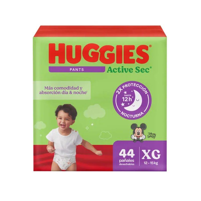 200044500.jpg PAN HUGGIES PANTS ACT SEC XG 44 UND - Image 1