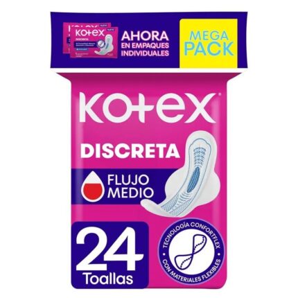 TOA. FEMENIN KOTEX DISCR. MEG PACK 24UND