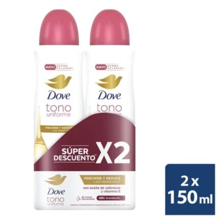 DTE.DOVE CLIN.SPR.TONO UNIF.150ML M