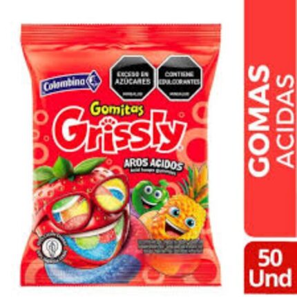 GOMAS GRISSLY AROS ACIDOS 50 UND