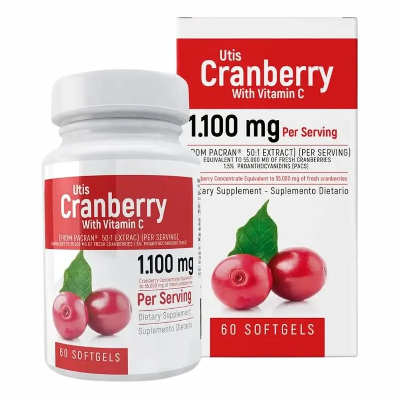 200218.jpg CRANBERRY UTIS VIT C 1100 MG X 60 SOFTG HEALTHY - Image 1