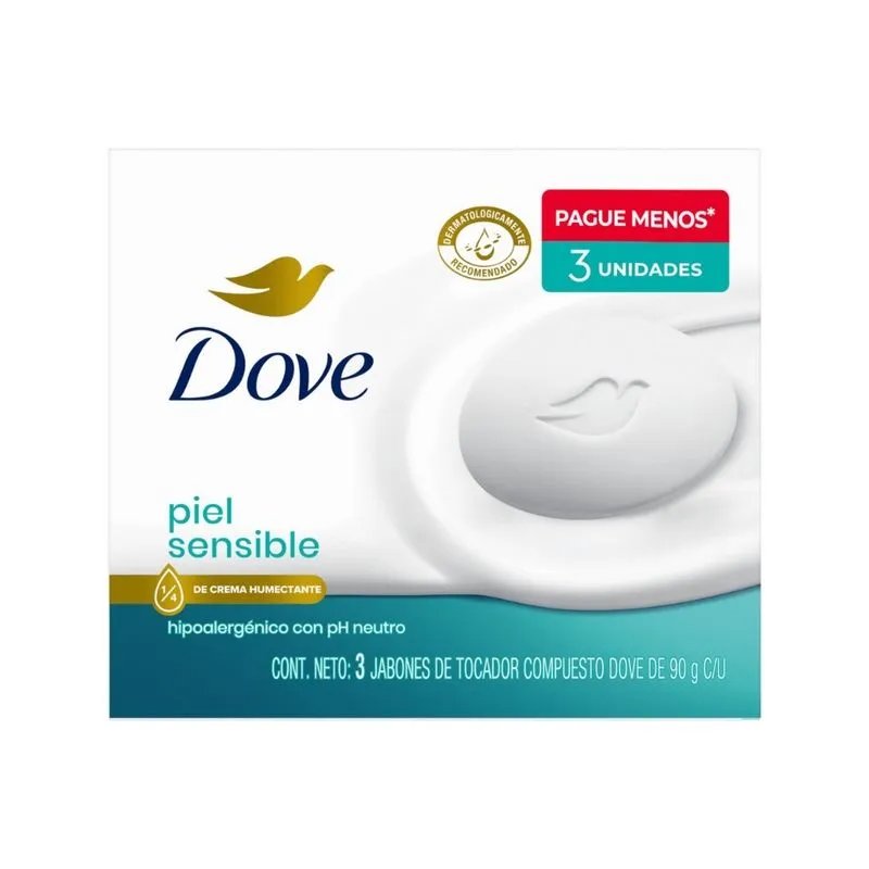 501039.jpg 3 JAB DOVE PIEL SENSIBLE 90 GRS - Image 1