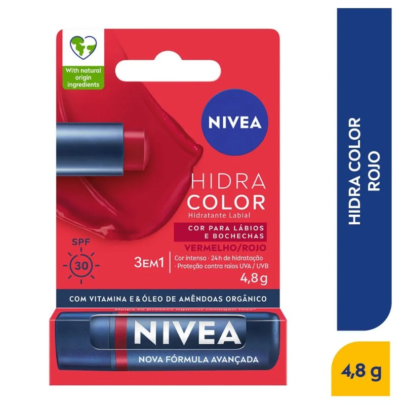 501120.jpg LABIAL NIVEA HIDRA COLOR ROJO - Image 1