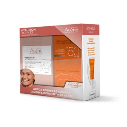 KIT AVENE CREMA HYALURON ACTIV B3+BLOQ ANTIEDAD